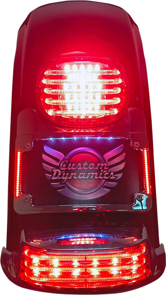 Authentic Custom Dynamics Turn Signal Eliminator Illuminated Tri-Frame – Gloss Black TS-ELIM-06HW-B Practical