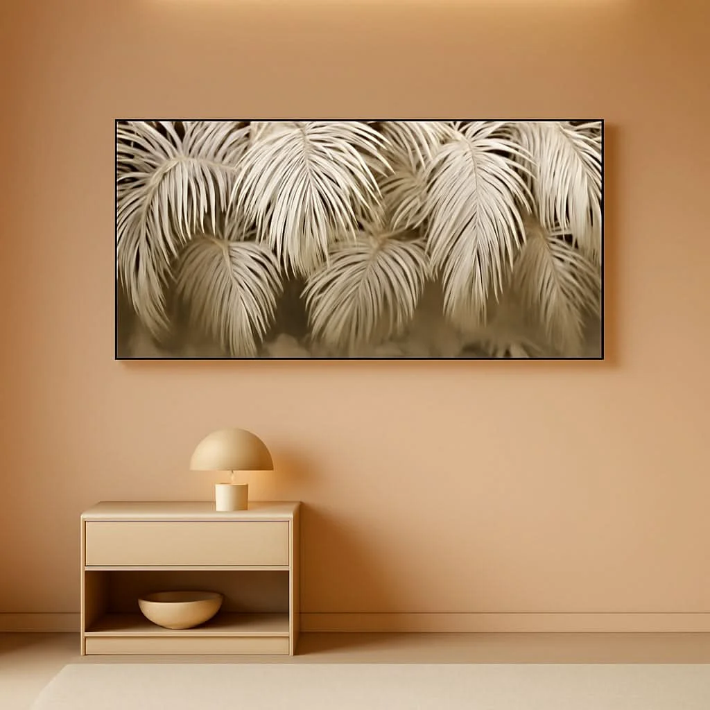 High-End Professional Neutral Canvas Wall Art 24×48 Framed Crafted