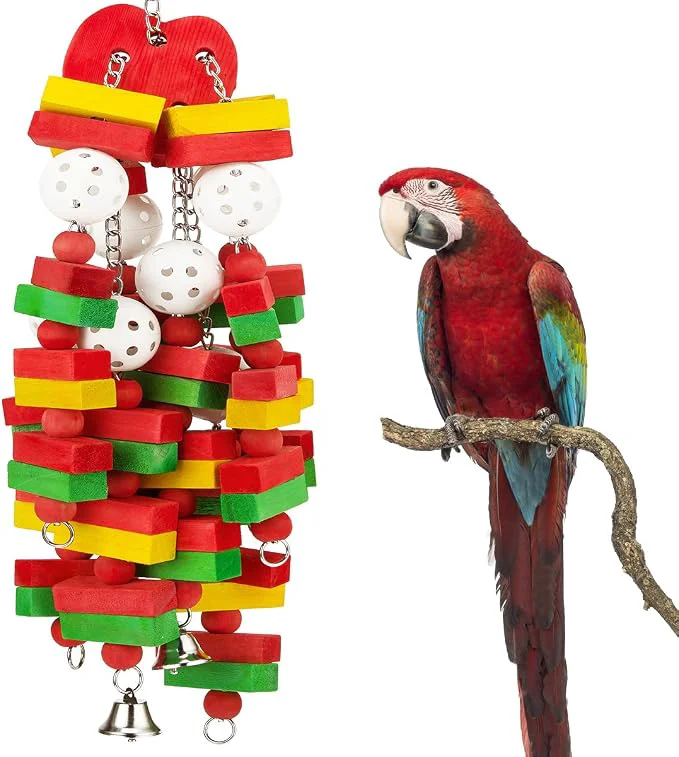 Professional MEWTOGO Large Bird Parrot Toys for Cockatoos African Grey Macaws and Amazon User-Friendly