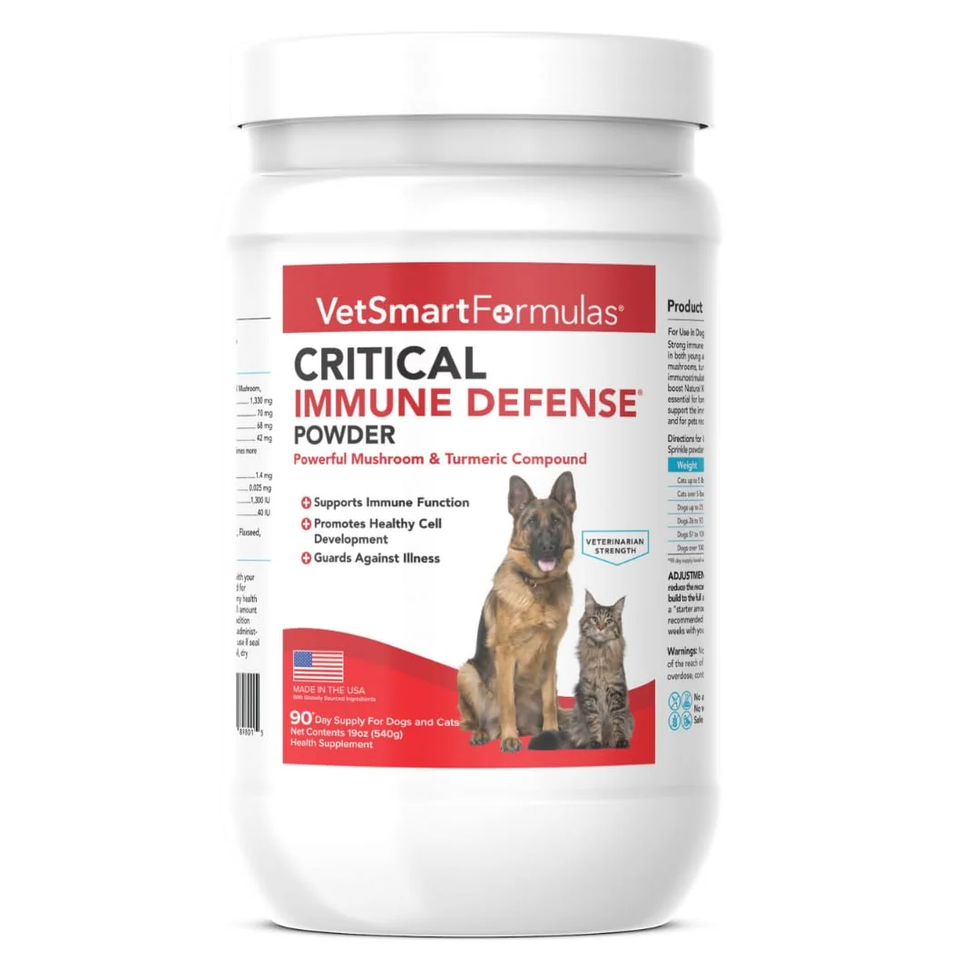 Crafted VetSmart Formulas Critical Immune Defense for Dogs Cats Immune Support Normal Cell Growth