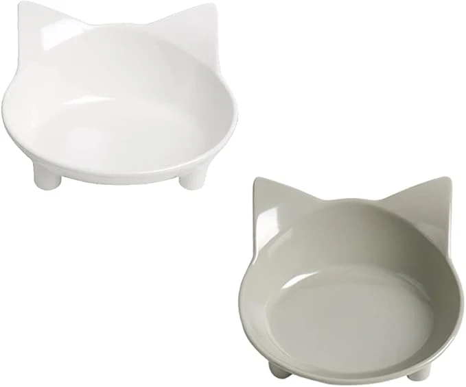 Authentic Skrtuan Non-Slip Cat Bowl with Shallow Design Food-Grade Pet Dish for Whisker Fatigue Relief Anti-Tip Dog Cat Water Bowl for Dogs Cats RabbitsAbout ThisOverview Lightweight