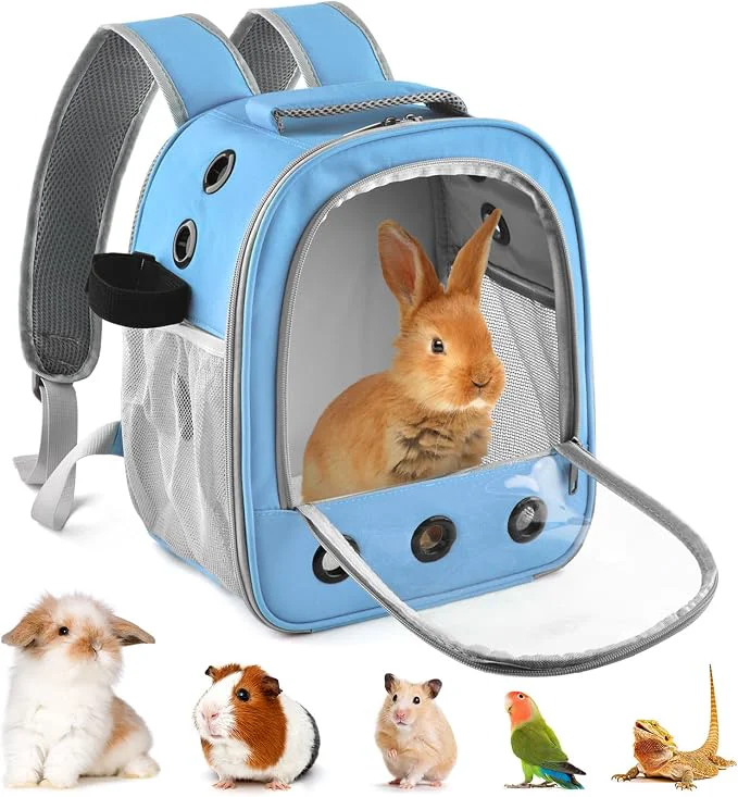 Practical Guinea Pig Carrier Backpack Portable Rabbit Travel Carring Bag Modern
