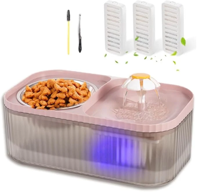 Exceptional Marchul Cat Water Fountain and Stainless Steel Food Bowl 100oz 3L Super Quiet Excellent