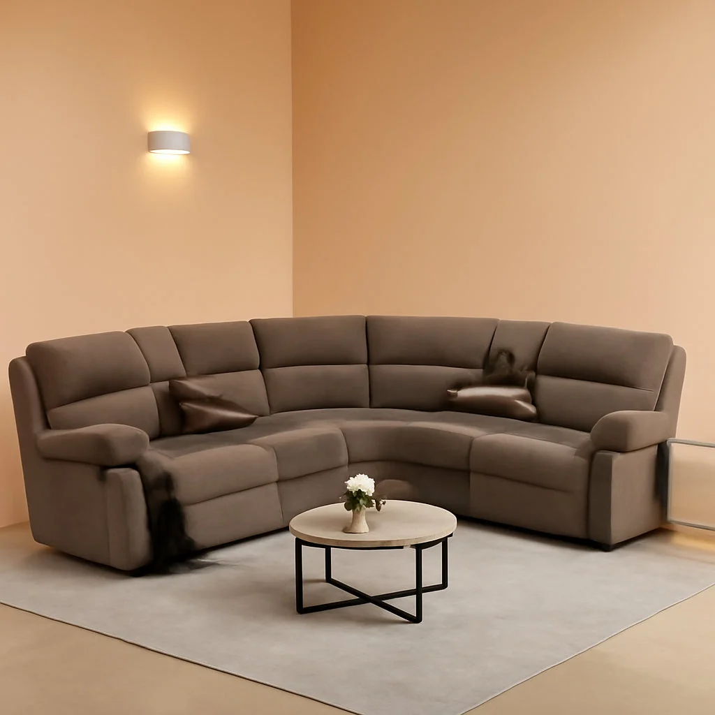 High-Grade Comfortable Recliner Sectional Sofa Peanut Cup Holders Elite