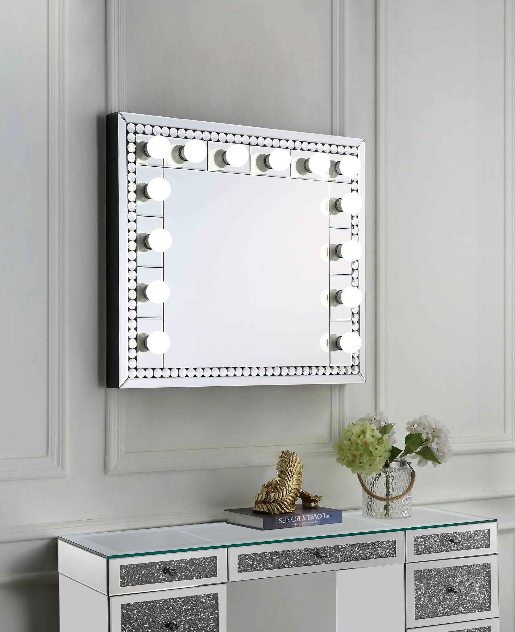Effective Farai – 28 Accent Mirror – Mirrored Faux Crystal Diamonds Eco-Friendly