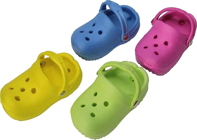 Classic Bonka Bird Toys 4 Mini Sandals Foot Beak Chew Throw Parrot Parakeet Quaker Excellent