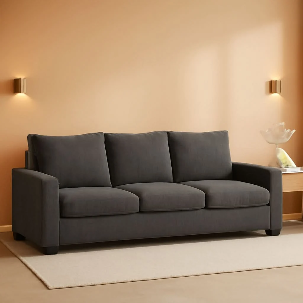 Reusable Queen Memory Foam Convertible Sofa Sleeper Charcoal High-End