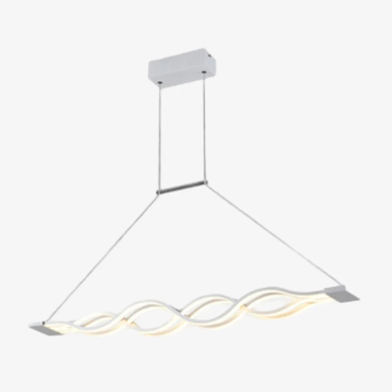 Clean Modern Wave Pendant Light Smooth