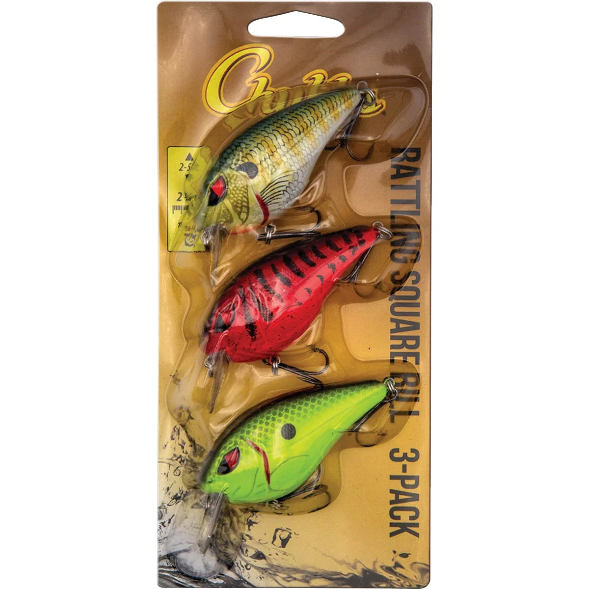 Eco-Friendly Chubbs Rattling Square Bill Pro Pack 3-Piece Prestigious