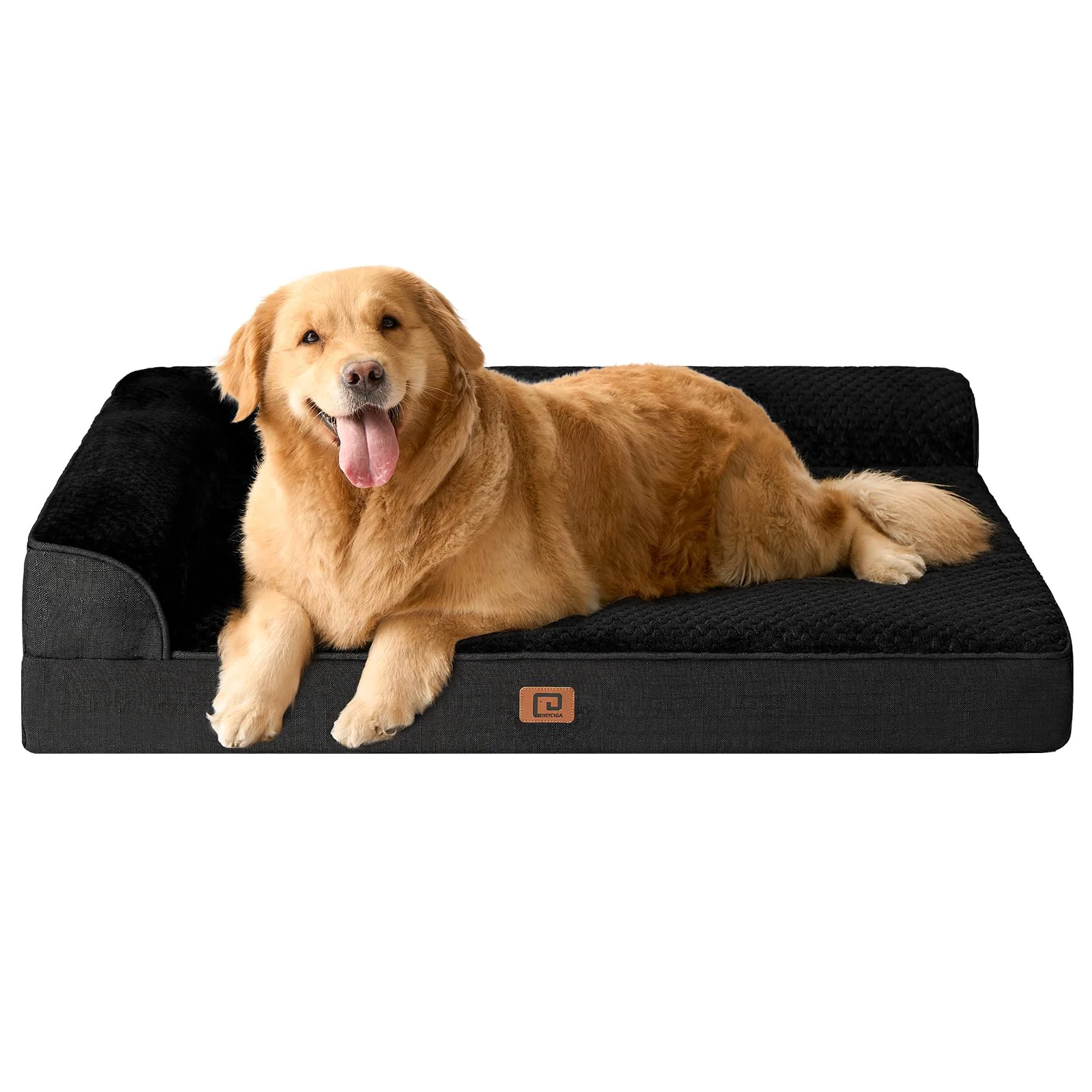 Certified EHEYCIGA XL Memory Foam Dog Bed for Large Dogs – Waterproof Removable Cover 44x33x6 Elite