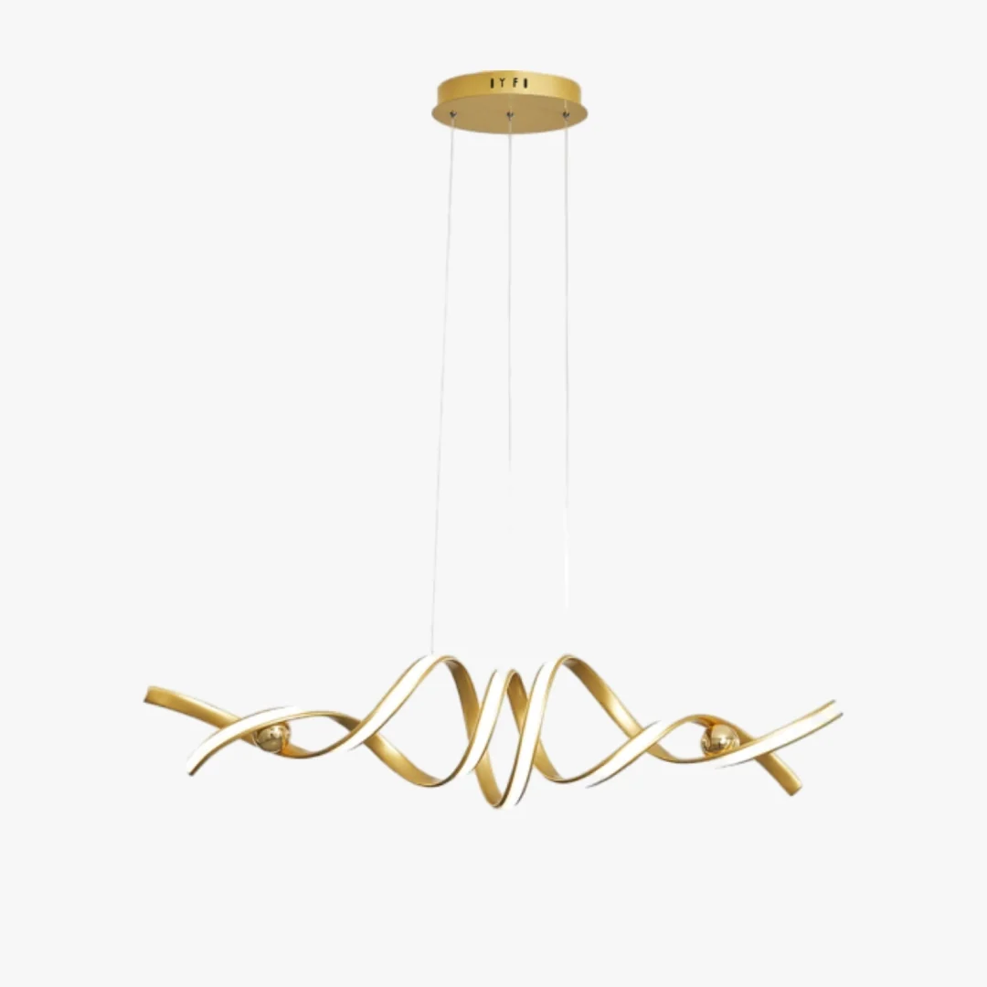 Carefully Designed Spiral Wave Pendant Light Fast
