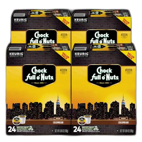 Smart K-Cup Pods – Colombian 4 Packs of 24 K-Cup Pods 96 Count Breathable