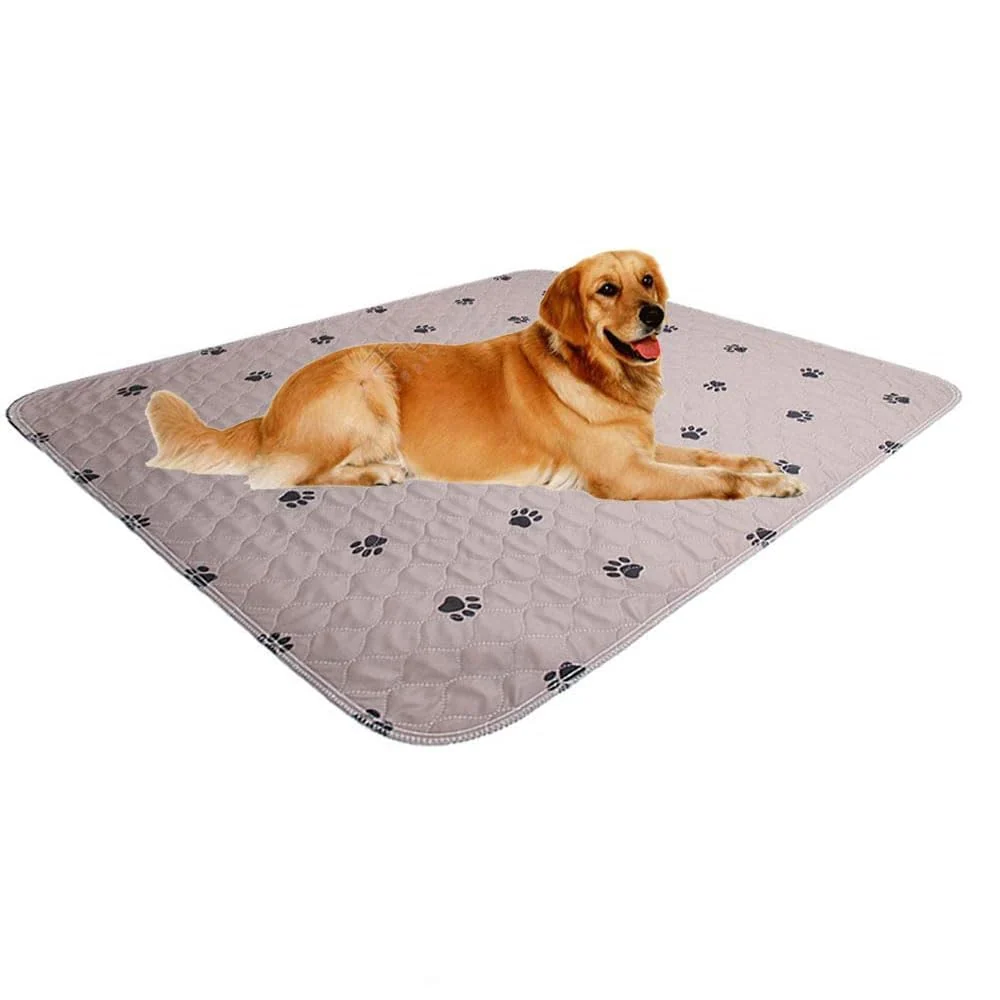 Casual SincoPet Washable Dog Pee Pads with Puppy Grooming Gloves – Reusable Waterproof Training Pads Natural