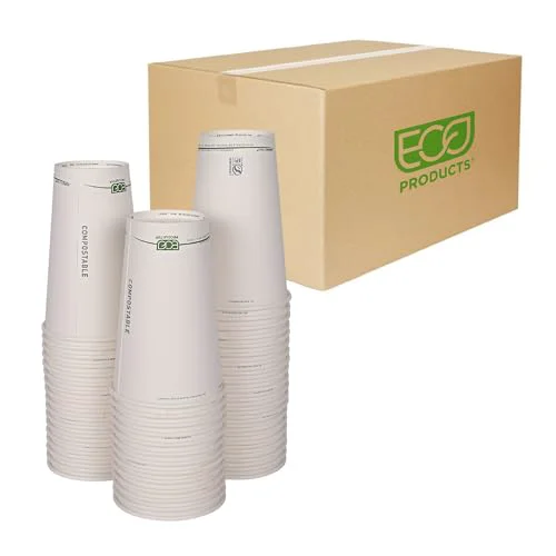 Detailed GreenStripe Disposable Paper Hot Cups 1000 Count Stylish