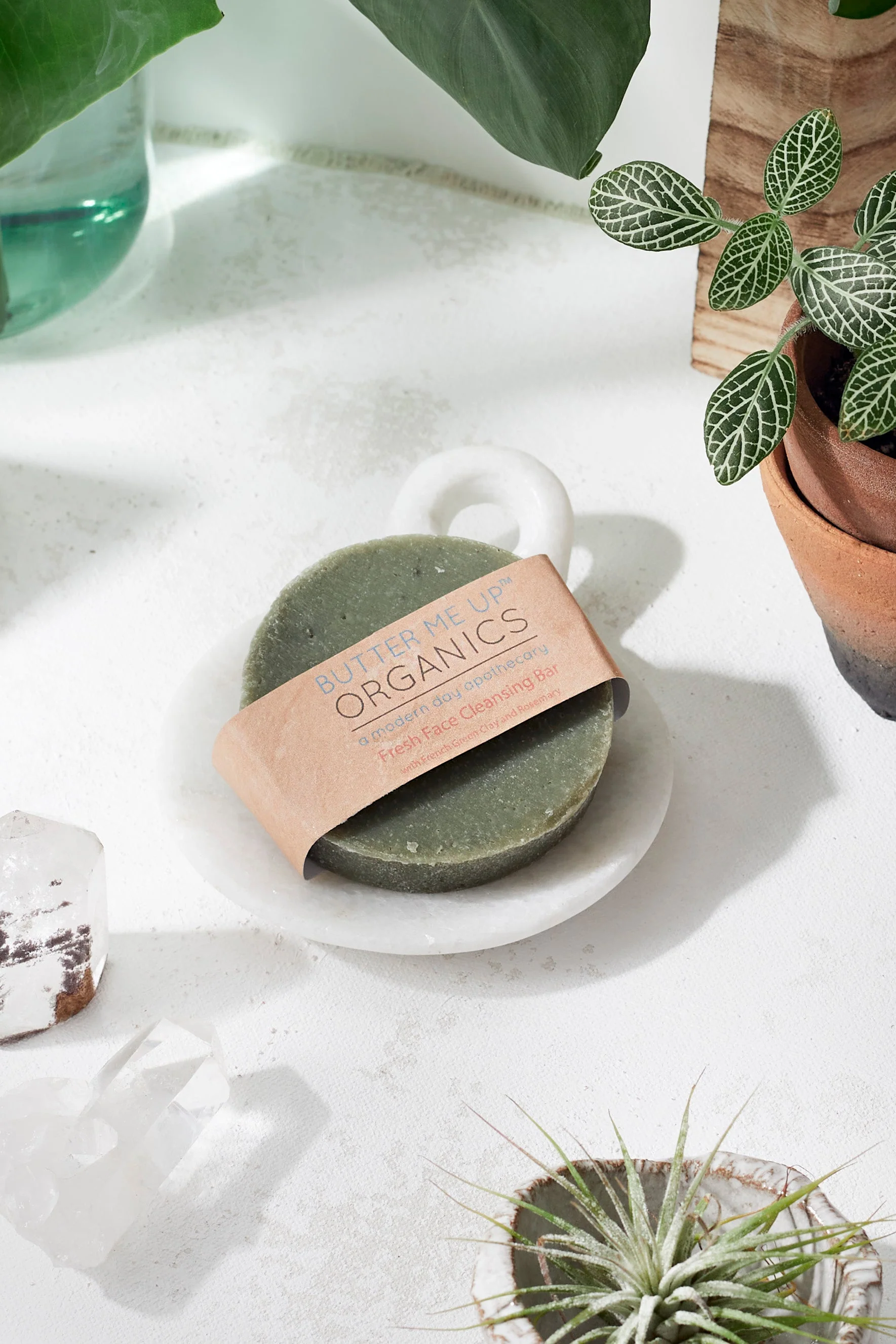 Refined Face Wash Facial Cleansing Bar with French Green Sea Clay Eco-Friendly