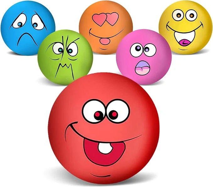 Professional 3.14 Squeaky Dog Toys Funny Smile Face Chewing Latex Rubber Soft Fetch Play Relaxed