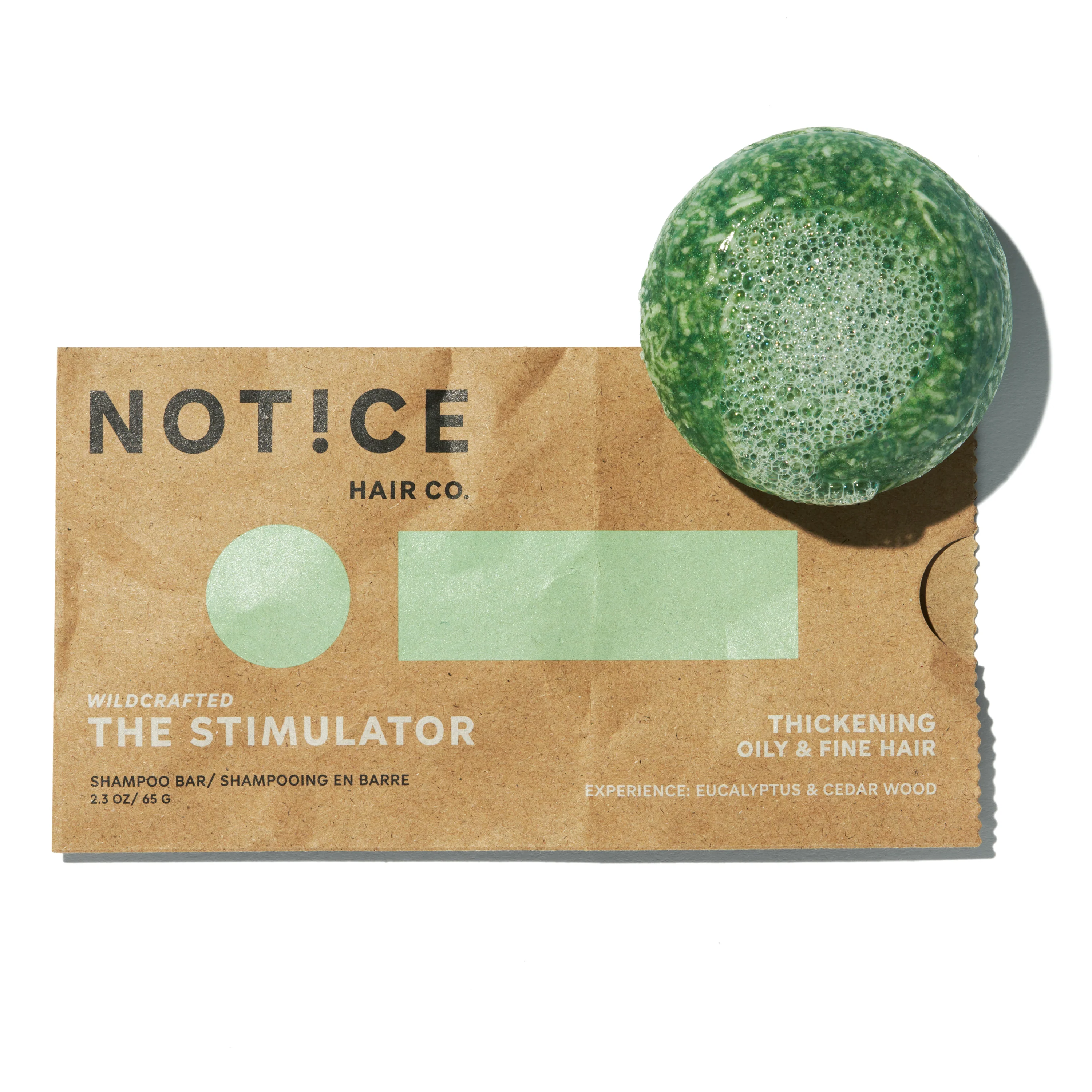 Authentic NOTICE Hair Co The Stimulator Shampoo Bar Fine Crafted