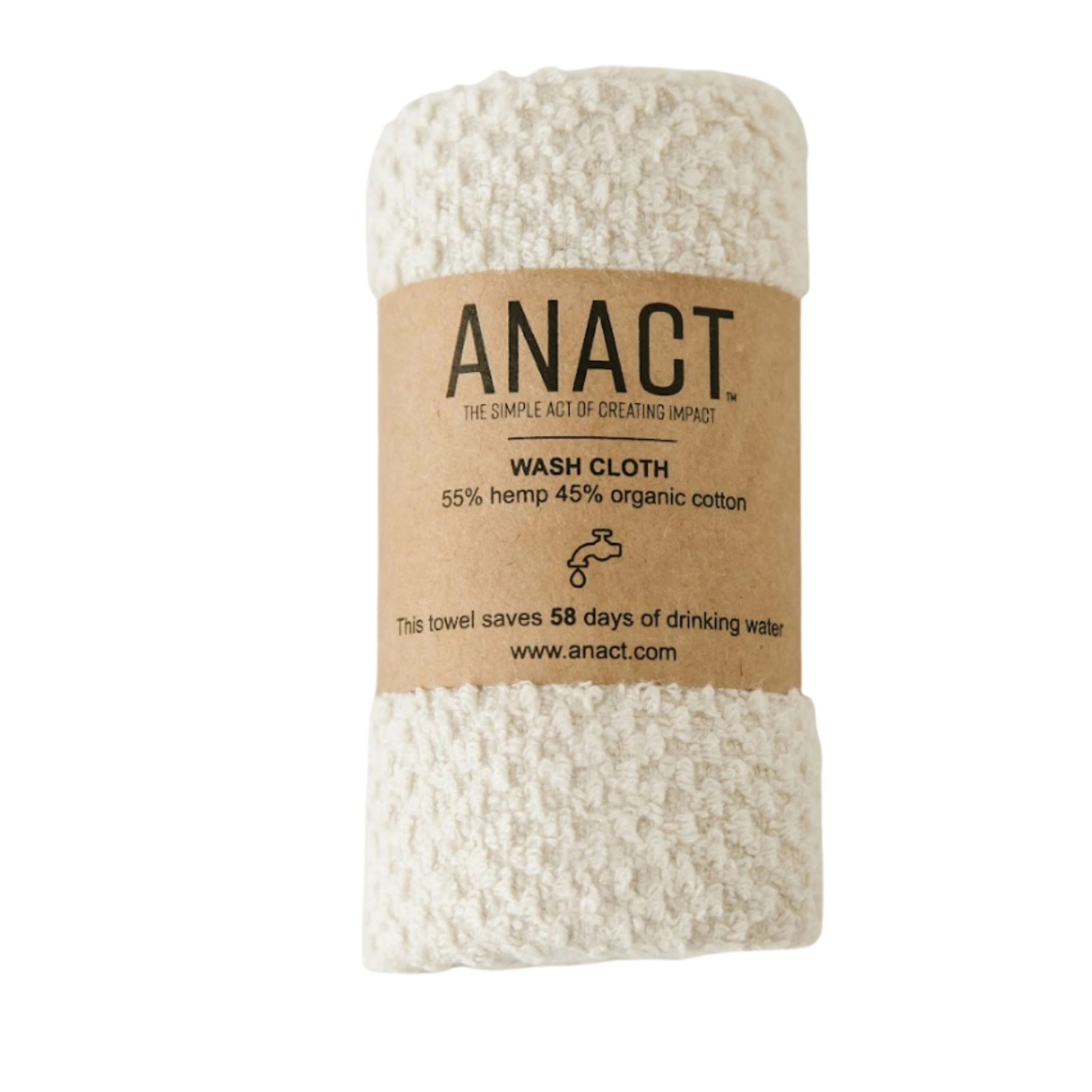 Selected Anact Hemp and Organic Cotton Wash Cloth 12 x 12 Efficient