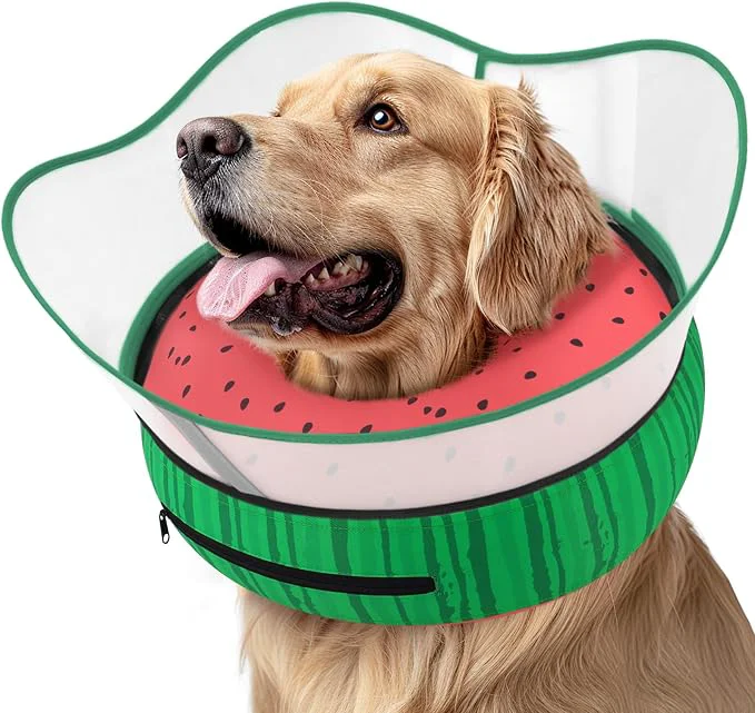 Genuine Supet Raised Inflatable Dog Cone Collar to Stop Licking Soft Dog Cone Sophisticated