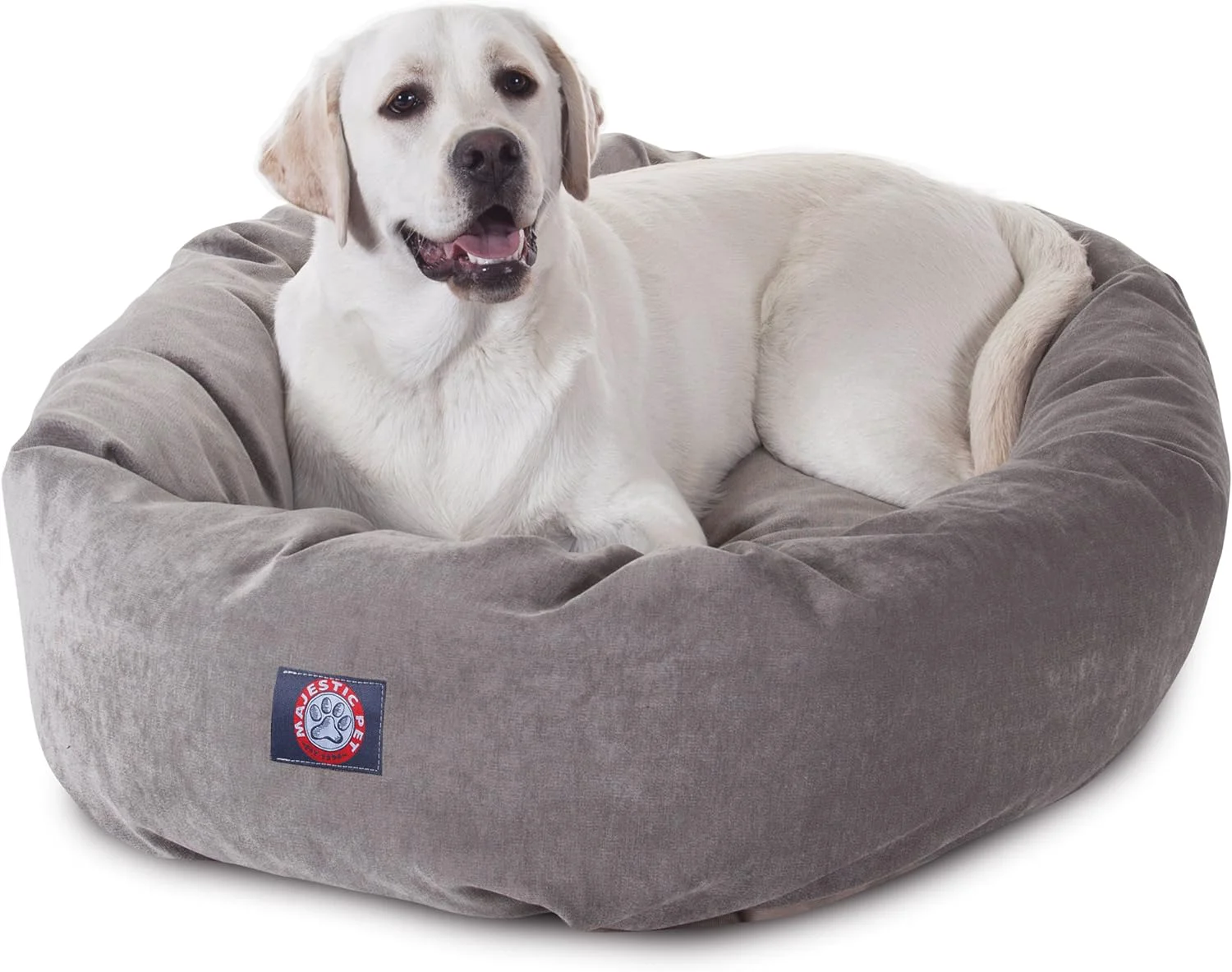 Selected Majestic Pet Villa 40 Inch Shredded Memory Foam Dog Bed for Large Sized Dogs 40x29x9 Inch–Orthopedic Dog Bed with Removable Washable Cover-Washable Large Pet Bed with Head Support-Vintage World-Class