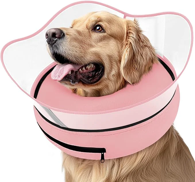 High-Grade Supet Raised Inflatable Dog Cone Collar to Stop Licking Soft Dog Cone Premium Material