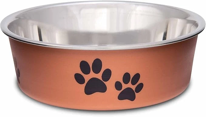 Eco-Friendly Loving Pets Bella Dog Bowls- Stainless Steel Dog Cat Bowls – Spill Proof Dog Food Bowl Cat Bowl Puppy Essentials Pet Supplies Great for Home Travel Small 10-20 lbs Copper About ThisOverview Enhanced