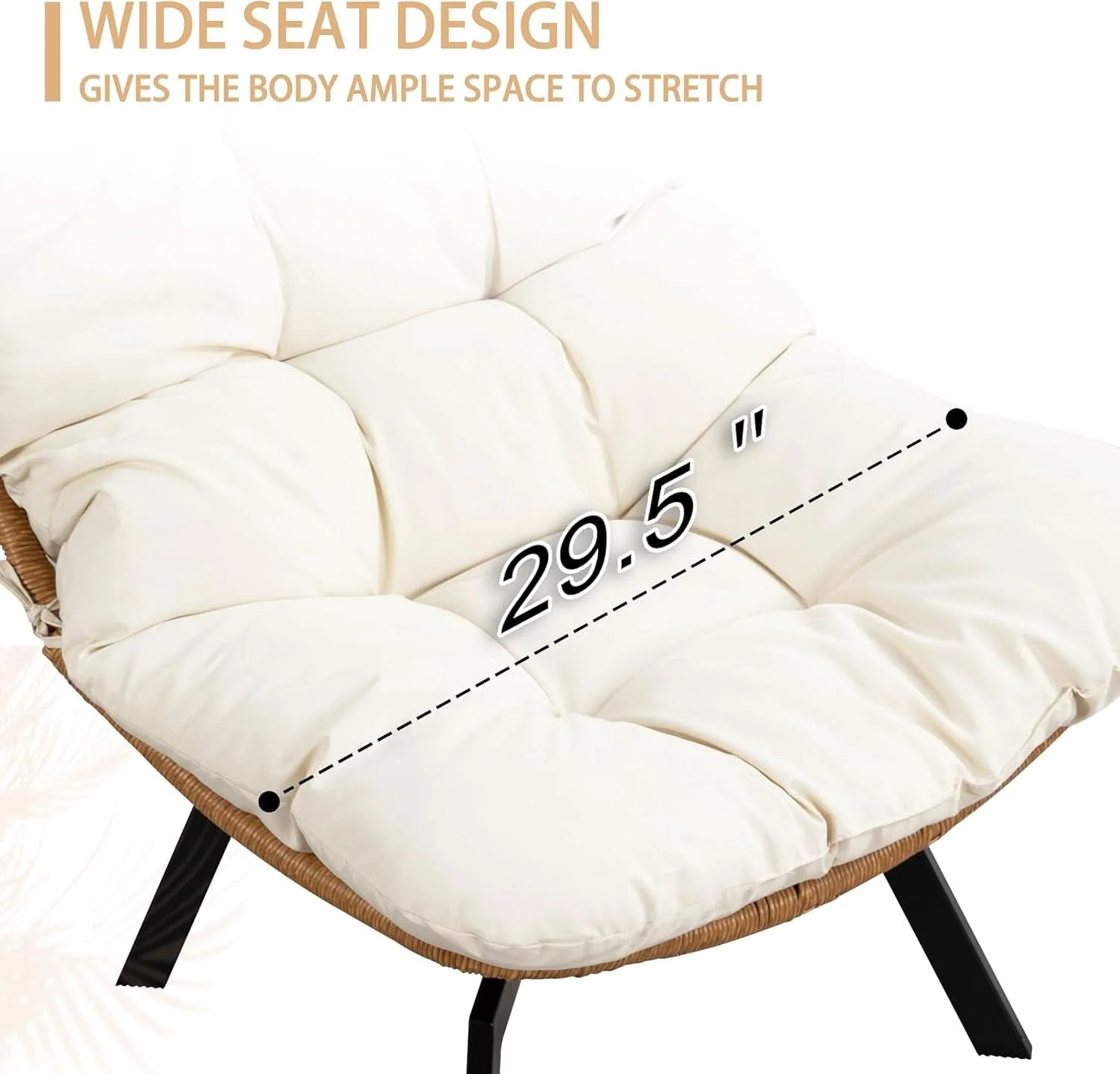 Safe Beige Swivel Accent Chair With Oversized Cushioning Healthy