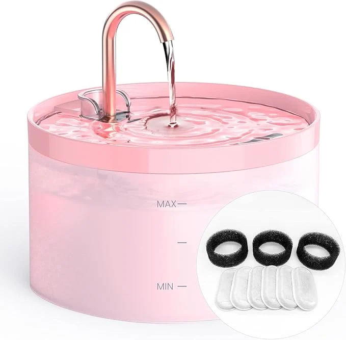 Trendy Cat Water Fountain for Cats Indoor 67oz 2L GIOTOHUN Cat Fountain Soft