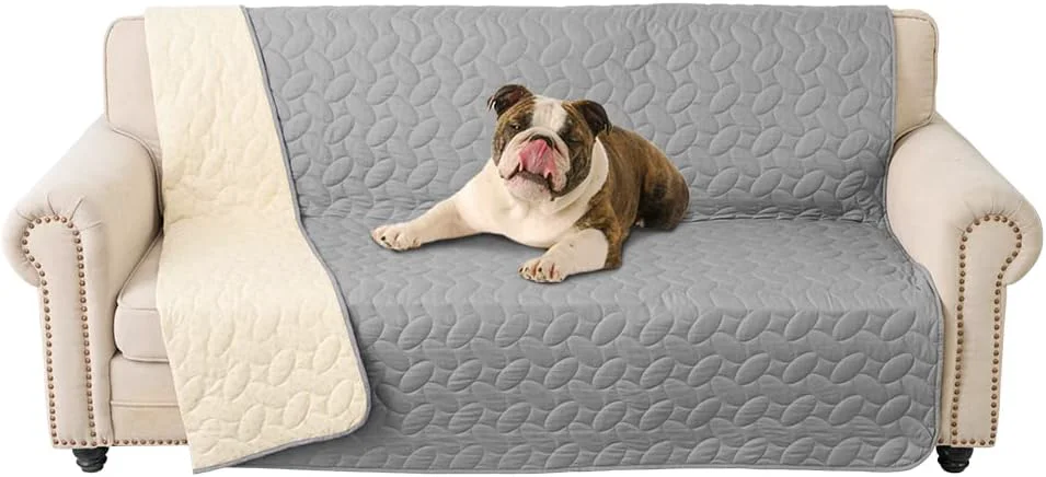 Powerful Ameritex Pet Bed Cover Dog Bed Blanket for Sofa and Furniture Waterproof New Pattern Design 52×82 Inch Light Grey Expertly Made