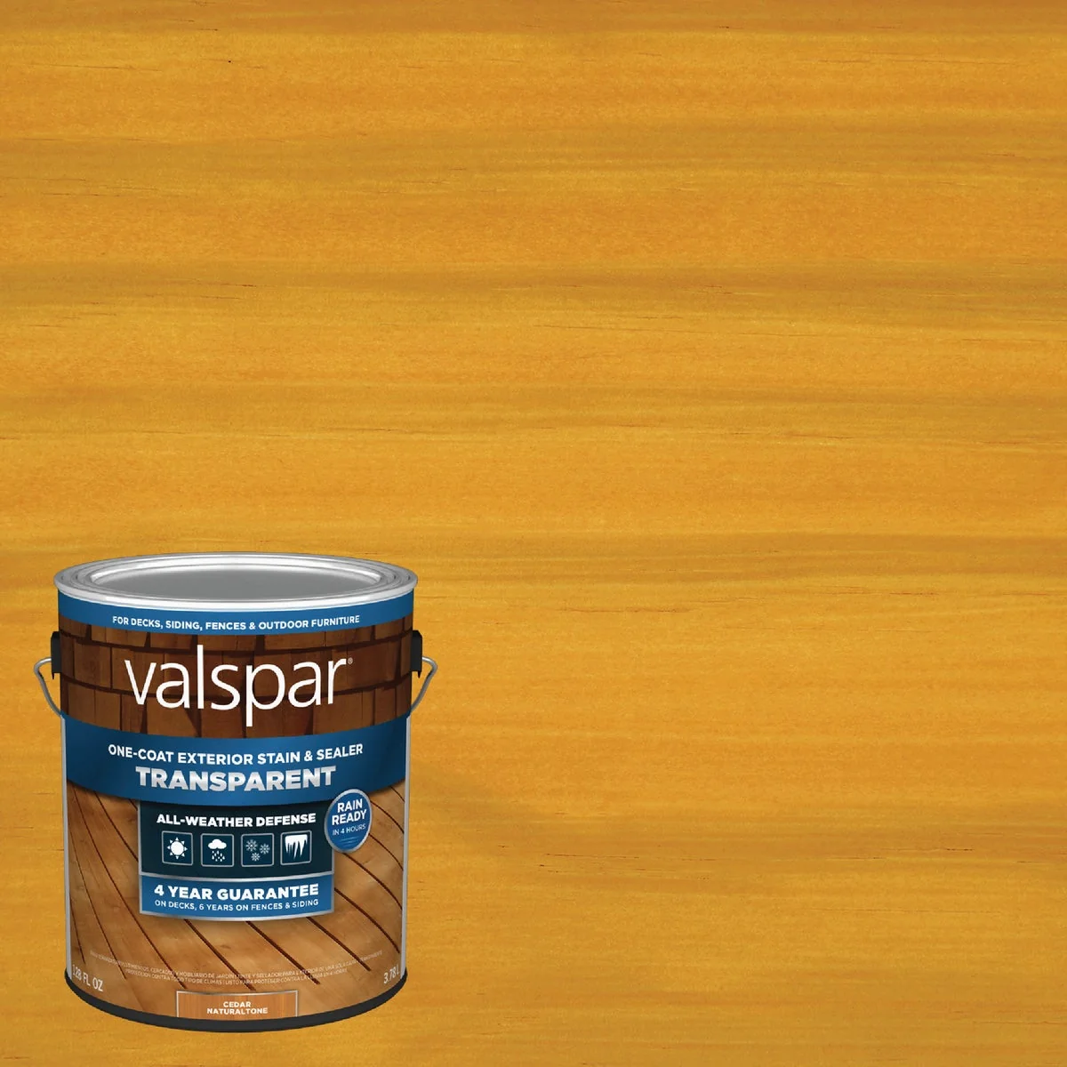 Comfortable Valspar Transparent Deck Stain Cedar Natural Tone 1 Gal. Original