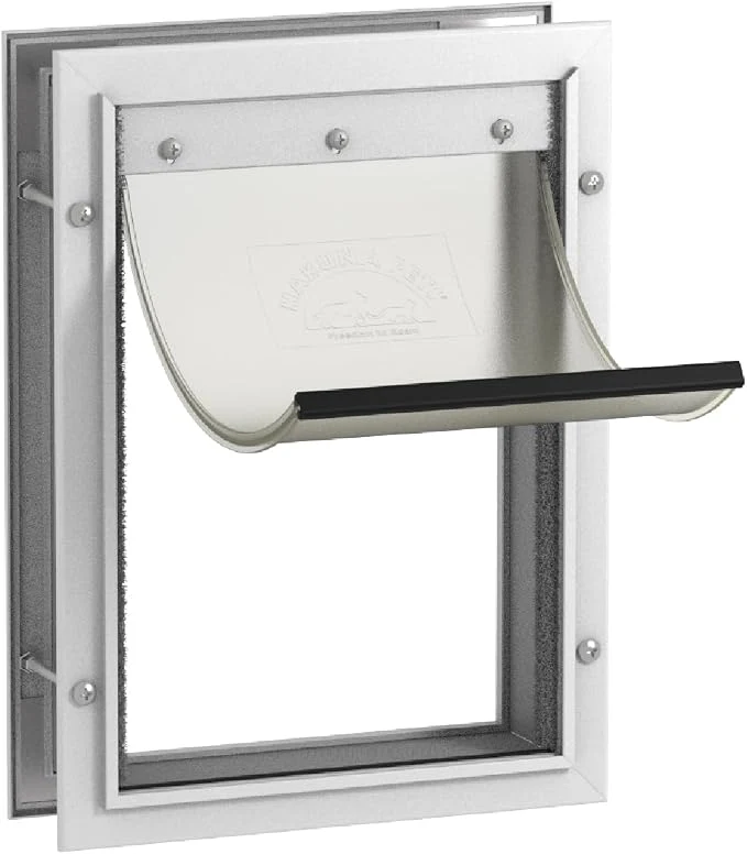 Expertly Made Hakuna Pets Deluxe Aluminum Pet Cat and Dog Door Enhanced