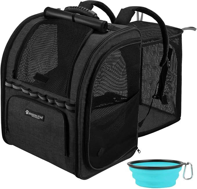 Casual Cat Carrier Backpacks with Expandable Breathable Mesh Pet Carrier Backpack Next-Generation