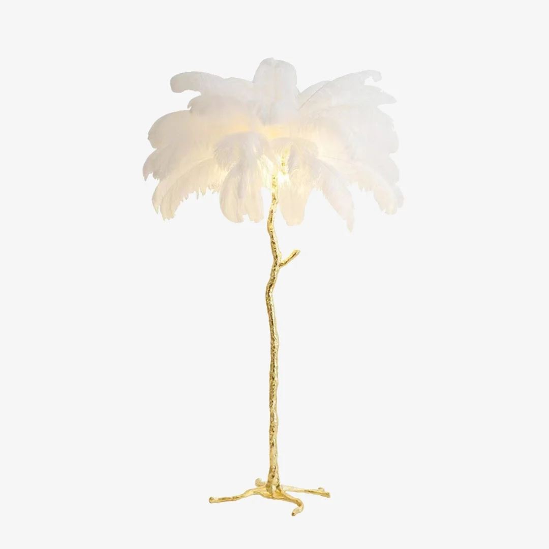 Modern Struisvogelveren vloerlamp Advanced
