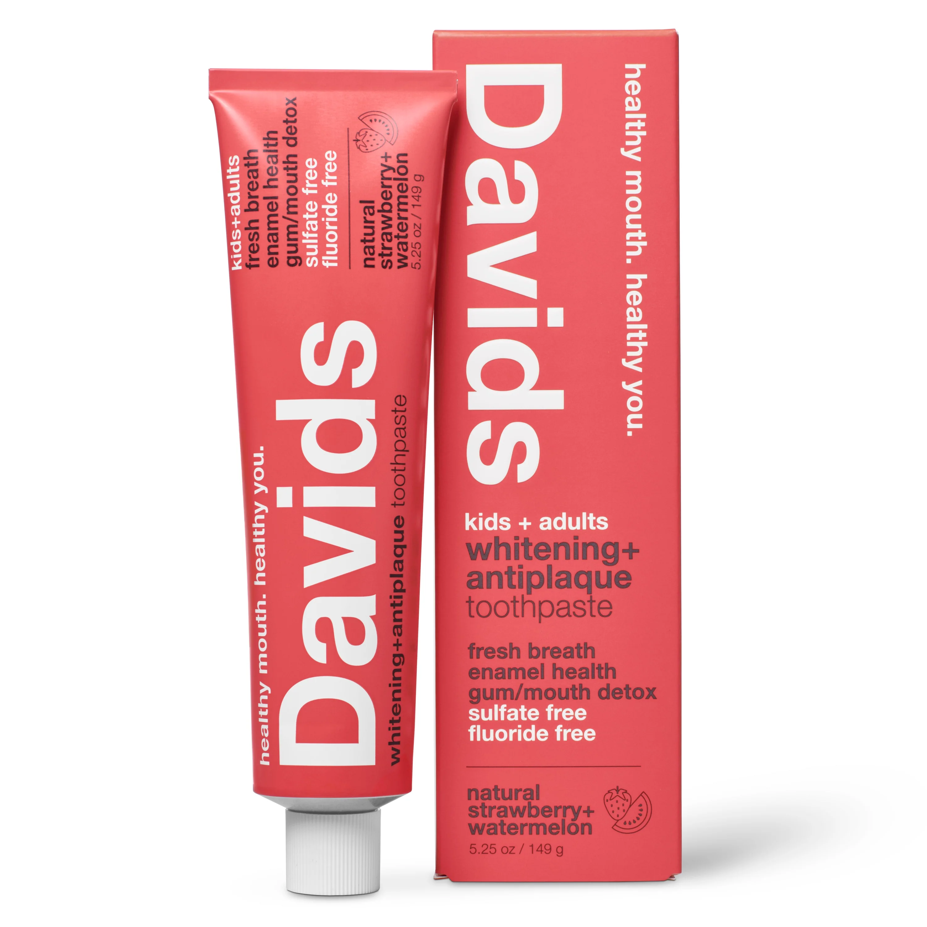 Carefully Designed Davids Kids Adults Premium Toothpaste – Fluoride Advanced