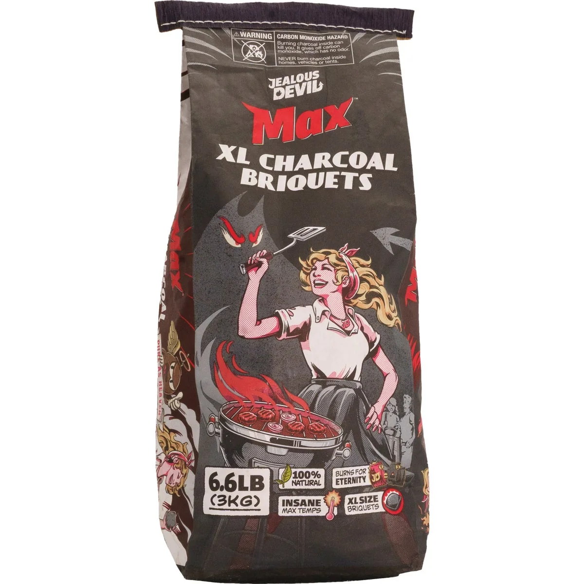Responsible Jealous Devil Max 6.6 Lb. Pillow Charcoal Briquets Convenient