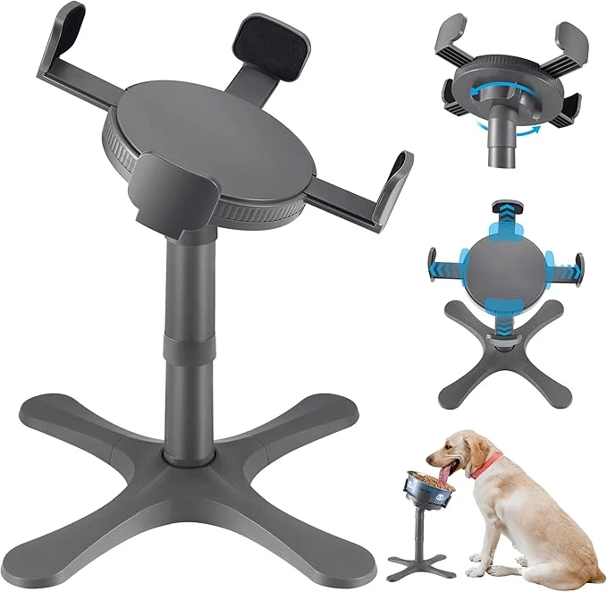 Crafted Dog Bowls d Adjustable Dog Bowl Stand with 3 Heights Tilted Feeding Design Raised Stand Compatible with Medium Large Breeds 1 Pack GreyAbout ThisOverview Sustainable