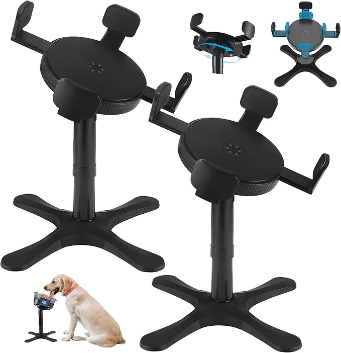 Crafted Dog Bowls d Adjustable Dog Bowl Stand with 3 Heights Tilted Feeding Design Raised Stand Compatible with Medium Large Breeds 2 Pack BlackAbout ThisOverview Healthy