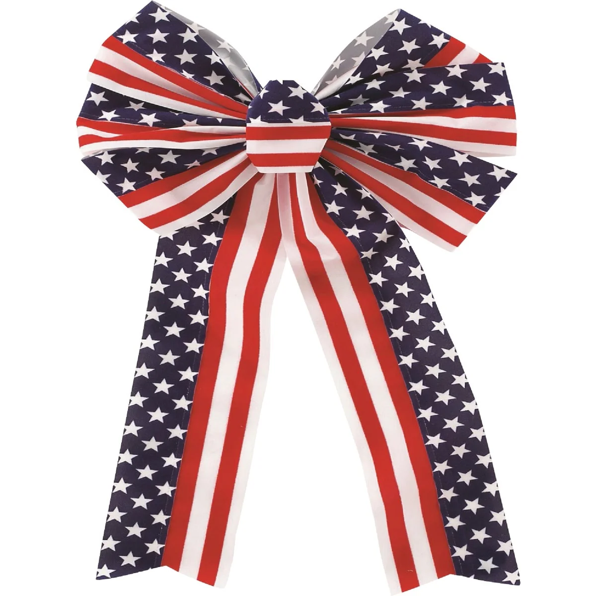 Effective Holiday Trims 7-Loop Elegant Patriotic Bow Expertly Made