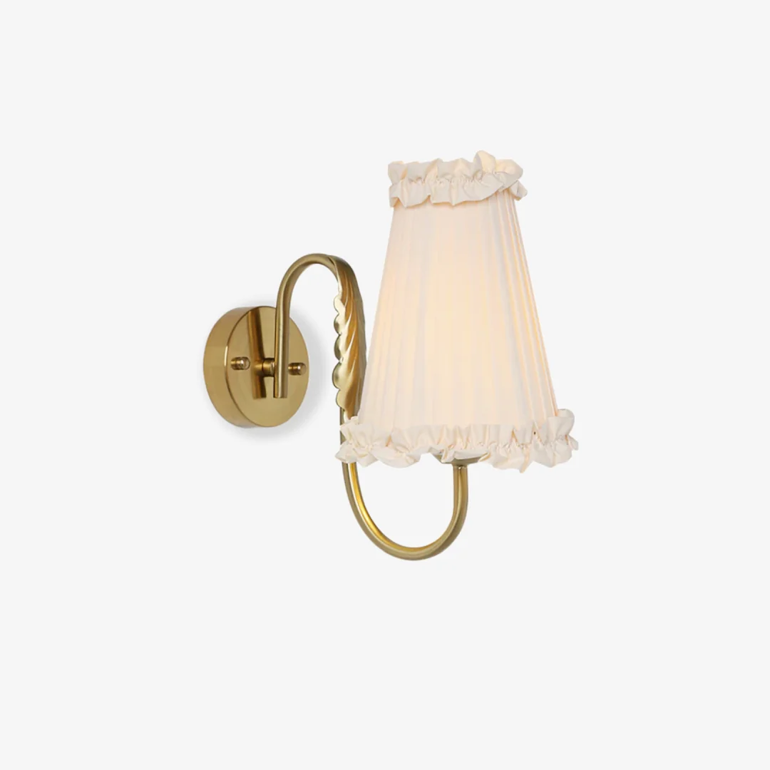 Durable Franse geplooide wandlamp High-End