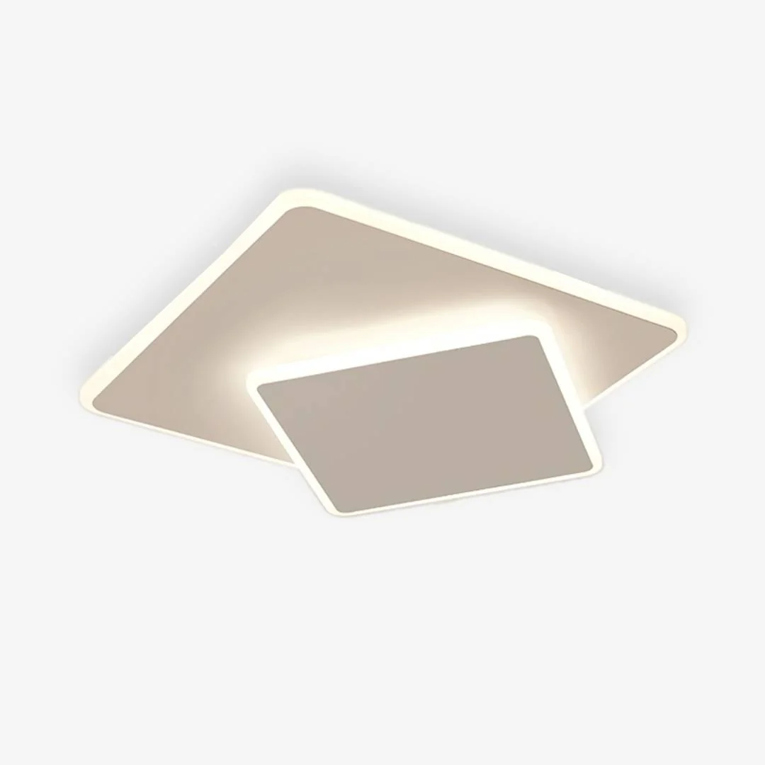 Soft Verspringende vierkante plafondlamp High-End