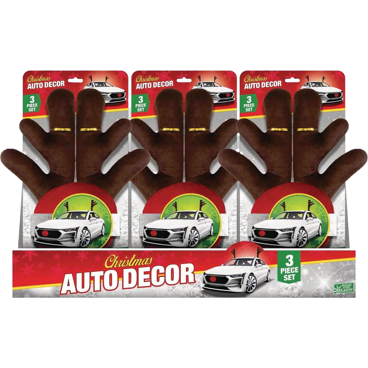 Certified Seasons Christmas Reindeer Auto Decoration Convenient