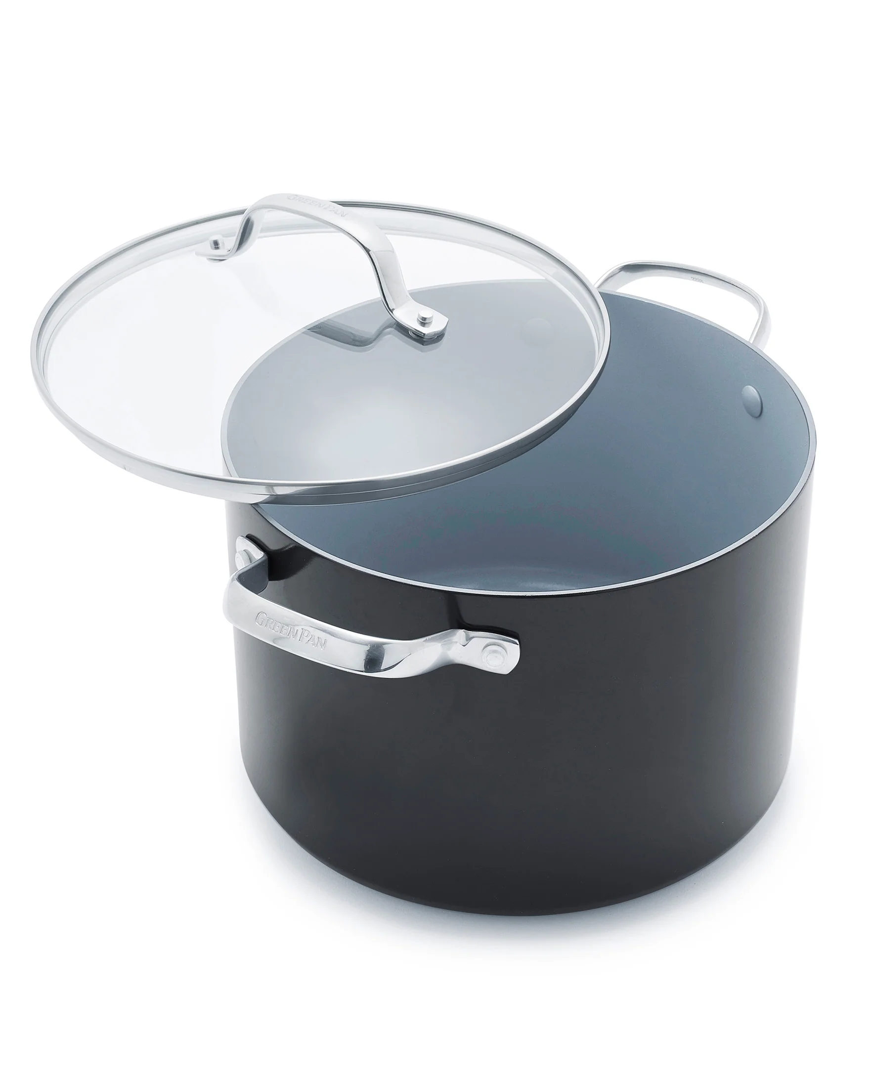 Effective GreenPan Valencia Pro Nonstick Ceramic Stockpot with Lid 8qt Safe