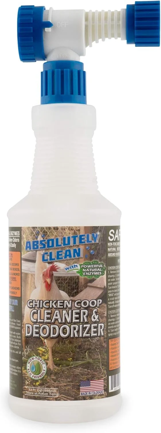 Environmentally Friendly Absolutely Clean Chicken Coop Cleaner and Deodorizer Veterinarian Powerful Natural Enzyme Cleaner Safely Eliminate Tough Messes and Odors Made in Colorado Durable