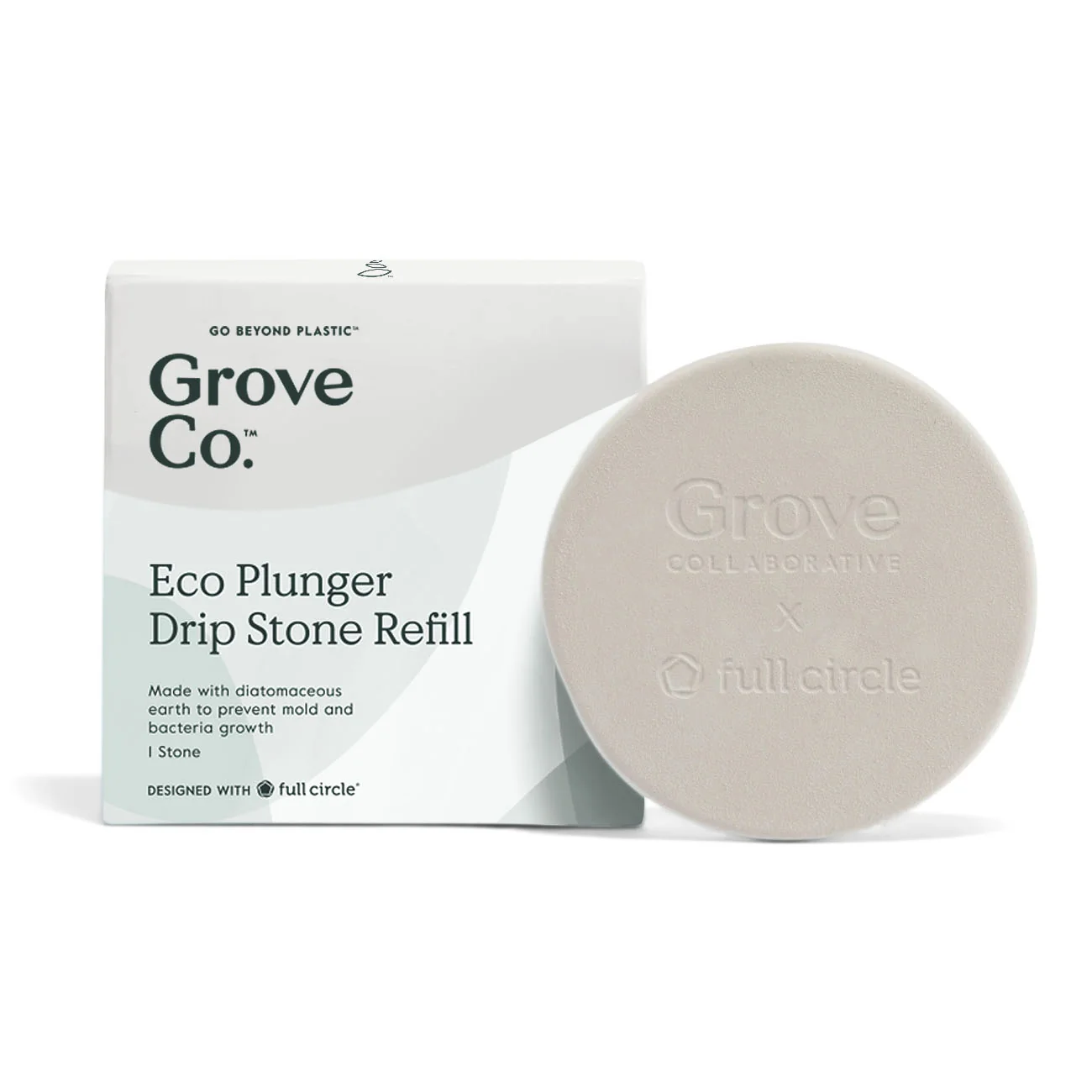 Top-Quality Grove Co. Eco Plunger Drip Stone Refill Selected