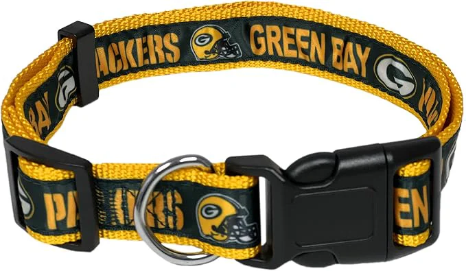 Convenient NFL PET Collar Green Bay Packers Dog Collar Medium Football Team Collar Innovative