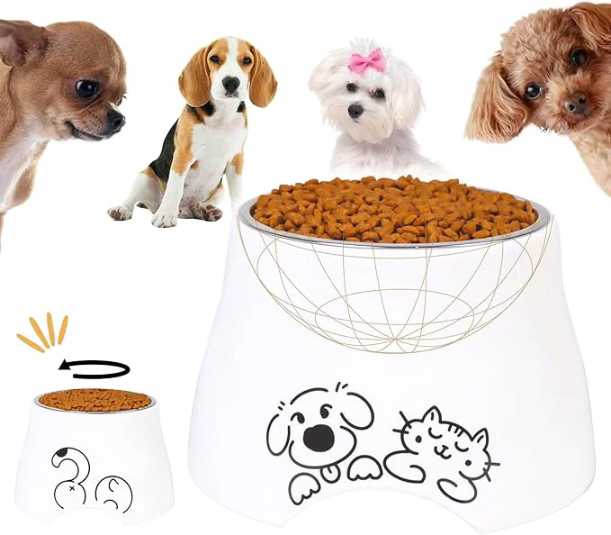 Convenient d Spaniel Dog Bowl Melamine Raised Dog Food Bowl for Long-Eared Dogs Raised Dog Bowls for Small Dogs Stainless Steel Inner Bowl Non-Slip Base Puppy Kitten Pals M 420 ML 1.5 Cups About ThisOverview Genuine