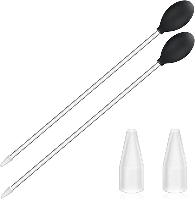 Artisan Boao 2 Sets Long Pipette for Fish Tank Coral Food Feeder Long Syringe Aquarium Flexible