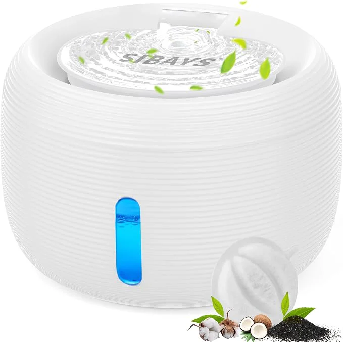 Excellent SIBAYS 3.5L Cat Water Fountain 118oz Large Capacity Pet Water Fountain Recyclable