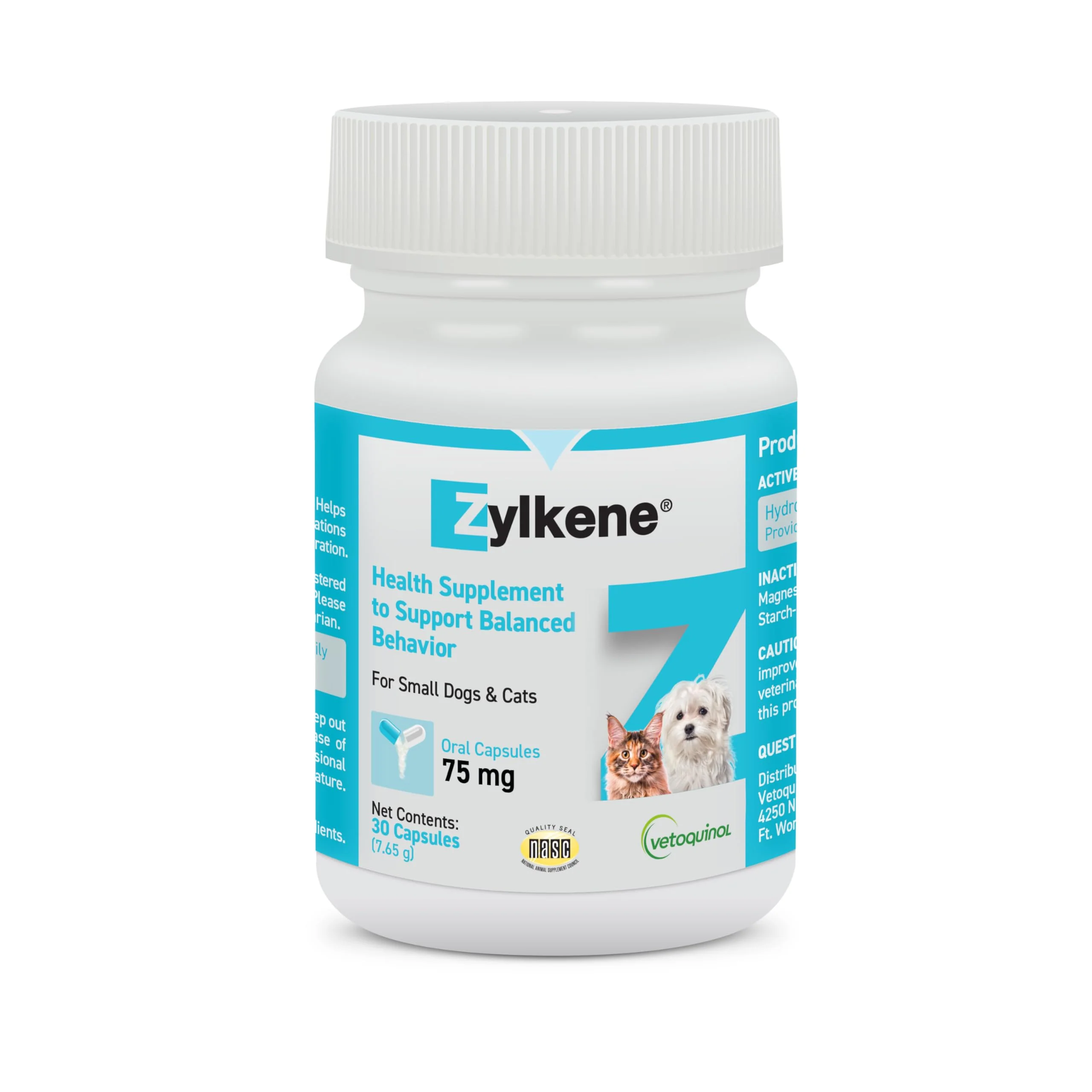 Long-Lasting Vetoquinol Zylkene Calming Support – 75mg for Dogs Cats Reliable