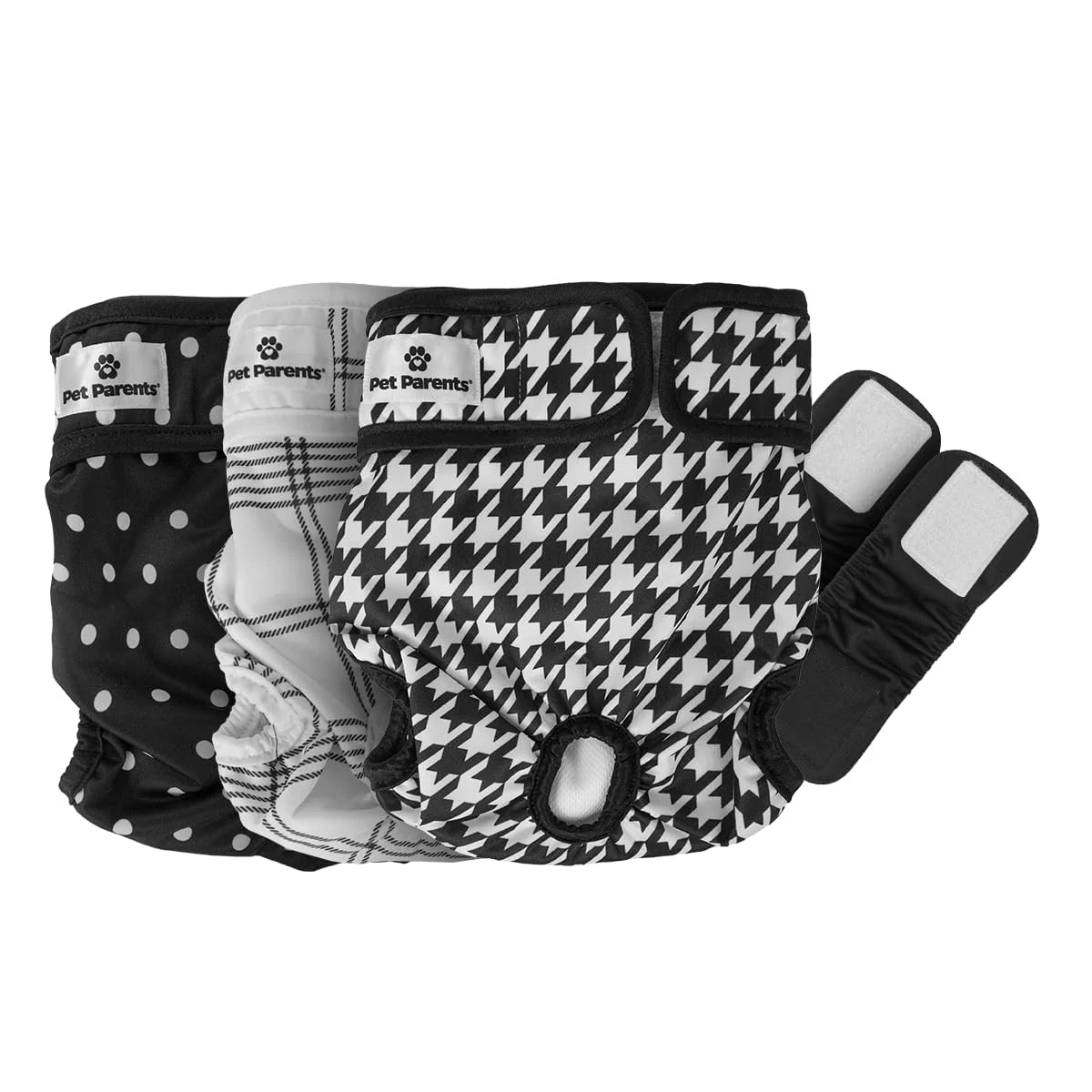 Safe Pet Parents Washable Dog Diapers 3-Pack Extendrs – Premium X-Large Luxe Sustainable